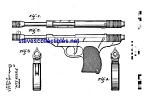 Great Gift!  Matted and ready to pop into a standard frame: 1930s Marx Toy Machine Gun<BR><BR>Look for others that we have on this site.<BR><BR>This wonderful reproduction of the original patent graph...