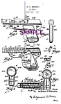 1920s Patent document [Matted For Framing] for a Toy Pistol by Mr. Schmidt for All Metal Products Co., Wyandotte, Mich. <BR><BR>Your piece will include the patent number and actual date.<BR><BR>This w...