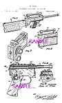1960s Patent Document [matted for Framing] for Convertible Toy Cap Gun [Sold by Mattel - Agent Zero M Camera Gun and Radio Gun]<BR><BR>Your piece will include the actual date and patent number.<BR><BR...