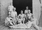 Matted and ready to pop into a standard frame: This interesting black & white snapshot is 5" x 7" is from an original photo. Great image of 1880 Yale College crew team. Some great mustaches ...