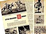 A great vintage(2+) page original illustrated magazine article entitled: LITTLE SOLDIERS - BIG HOBBY by Ed Morris...All miniature military figure collectors (the term "toy soldier" is like a...