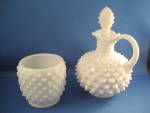 I think this is a sugar and cream set, but can not find anything on them.  Cream is 6 1/2" tall and sugar is 3" tall.  Both are in excellent condition.