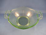 Wonderful 6 sided green glass bowl from the depression time.  Many of these glasses came the box of laundry detergent.  In excellent condition.