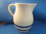 Great milk pitcher from the makers of Robinson that is made in Roseville, Ohio. Pitcher is 6 1/2" tall and has the Robinson markings on the bottom.  In excellent condition.