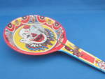 Wonderful old noise maker with clowns as the design.  Noise maker is 8" long and in excellent condition.