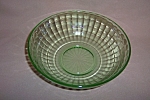 This Green Block Optic Large Depression Berry Bowl was produced by Hocking Glass Co., from 1929-33.  This wonderful bowl measures approximately 8" in diameter and 2 " tall.  It is in excell...