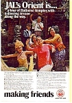 This original ad appeared in the National Geographic Magazine.It describes the JAL's Orient Tour of Balinese Temples.This ad is in good condition considering its age.We do accept electronic payments t...