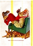 This original ad was taken from the National Geographic Magazine, Dec 1958. It shows Santa resting with a Coke.This ad is in good condition considering its age and that it was an outside back cover,sl...