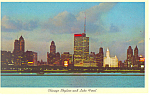 Description: Chicago, IL, Skyline at night <BR>Item Specifics:  Postcard<BR>Postcard Type : Modern Chrome Postcard (ca. 1939- Present)		Card Dated:  -Non-Posted-dated 1962<BR>Postmarked at:  - <BR>Vie...