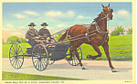 Description:-Amish Boys in Buggy, Lancaster County, PA<BR>Item Specifics:  Postcard<BR>Postcard Type:-Linen Postcard (ca.1930-1945)<BR>Card Dated:  -Non-Posted<BR>Postmarked at:  --<BR>View Location: ...
