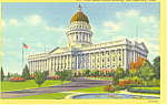 Description: State Capitol, Salt Lake City, UT <BR>Item Specifics:  Postcard<BR>Postcard Type:-Linen Postcard (ca.1930-1945)<BR>Card Dated:  -Non-Posted<BR>Postmarked at: -<BR>View Location: -Salt Lak...