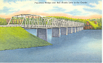Description: Theodasia Bridge, Bull Shoals Lake,MO<BR>Item Specifics:  Postcard<BR>Postcard Type:-Linen Postcard (ca.1930-1945)		<BR>Card Dated:  -Non-Posted<BR>Postmarked at: -<BR>View Location: -Bul...