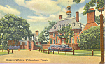 Description: --Governor's Palace,Williamsburg,Virginia<BR>Item Specifics:  Postcard<BR>Postcard Type:-Linen Postcard (ca.1930-1945)<BR>Card Dated: -Non-Posted<BR>Postmarked at: -<BR>View Location:- Wi...