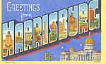 Description: --Big Letter Card Harrisburg , Pennsylvania<BR>Item Specifics:  Postcard<BR>Postcard Type:--Linen Postcard (ca.1930-1945)<BR>Card Dated: -Non-Posted<BR>Postmarked at: -<BR>View Location:-...