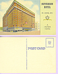 Description: Jefferson Hotel, St. Louis, Missouri<BR>Item Specifics:  Postcard.<BR>Postcard Type:-Linen Postcard (ca.1930-1945)<BR>Card Dated:  Non-Posted<BR>Postmarked at: - <BR>View Location:-St. Lo...