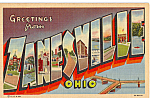 Description: Big Letter of Zanesville, Ohio<BR>Item Specifics:  Postcard.<BR>Postcard Type: -Linen Postcard (ca.1930-1945)<BR>Card Dated: --Non-Posted<BR>Postmarked at: --<BR>View Location:  - <BR>Vie...