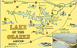 Description: Map of Lake of the Ozarks, Missouri<BR>Item Specifics:  Postcard.<BR>Postcard Type: -Linen Postcard (ca.1930-1945)<BR>Card Dated: --Non-Posted<BR>Postmarked at: --<BR>View Location:  - <B...