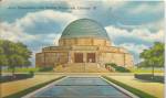 Description -Adler Planetarium and  Terrazo Promenade, Chicago<BR>Item Specifics: Postcard. <BR>Postcard Type-Linen Postcard (ca.1930-1945)<BR>Card Dated: PM  1949<BR>Postmarked:-Portland, Oregon<BR>V...