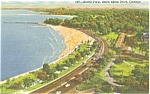 This vintage  linen postcard has a view of South Shore Drive Chicago Illinois .Card is in good condition, non-posted.