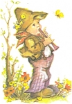 This item is a chrome postcard titled Little Folks    .It is in good condition,non-posted,printed in Western Germany . 