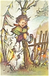 This item is a chrome postcard titled Little Folks    .It is in good condition,non-posted,printed in Western Germany . 