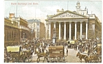 Description: London, England , Royal Exchange and Bank.<BR>Item Specifics:  Postcard.<BR>Postcard Type: Vintage Postcard.	<BR>Card Dated: Non-Posted<BR>View Location: London, England.<BR>View Subject:...