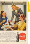 This original ad was taken from the National Geographic Magazine, Apr 1947, Office Lunch-Have a Coke.This ad is in good condition considering its age,scuffed, and that it was a back  cover ad. 