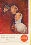 This original ad was taken from the National Geographic Magazine, Feb1956, The Friendliest Drink on Earth.This ad is in good condition considering its age,scuffed, and that it was a back  cover ad. 