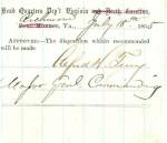 <p><b>War period endorsement signed<BR><BR>Earned the "Thanks of Congress" for his heroic exploits during the capture of Fort Fisher, North Carolina in 1865!</b><BR><BR>(1827-90) Born in Har...