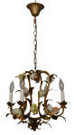 VINTAGE FRENCH COUNTRY ANTIQUE CHANDELIER   