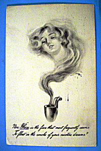 Beautiful Woman Postcard (Nicotine Dreams)