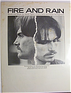 Sheet Music For 1970 Fire And Rain