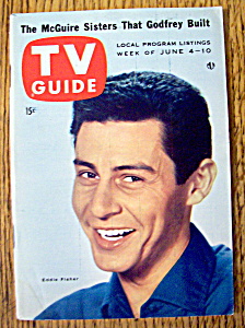 Tv Guide-june 4-10, 1955-eddie Fisher