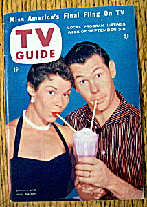 Tv Guide-september 3-9, 1955-johnny & Jody Carson