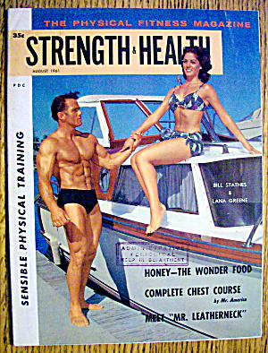 Strength & Health Magazine-august 1961-bill & Lana