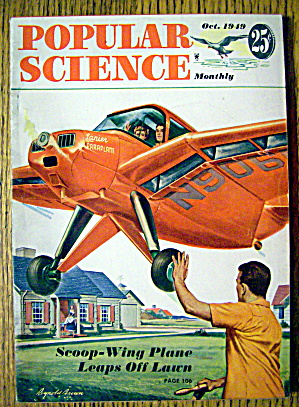 Popular Science-october 1949-scoop Wing Plane