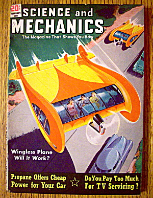 Science & Mechanics-february 1951-propane & Tv Service