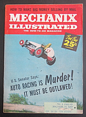 Mechanix Illustrated January 1959 Auto Racing Is Murder