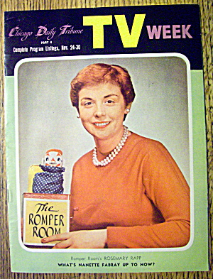 Tv Week-november 30, 1956-romper Room