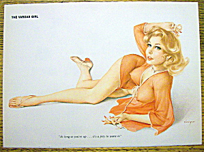 Alberto Vargas Pin Up Girl-march 1974-woman Laying
