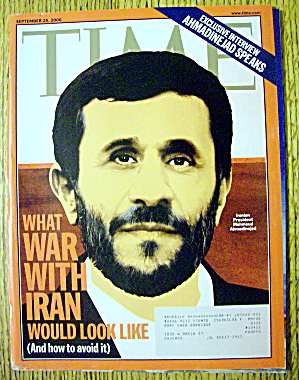 Time Magazine September 25, 2006 Mahmoud Ahmadinejad