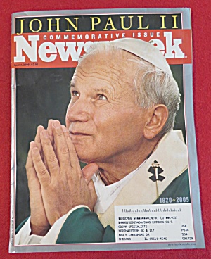 Newsweek Magazine-april 11, 2005-john Paul Ii