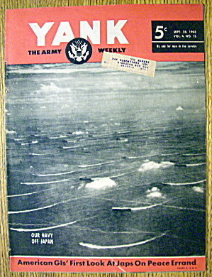 Yank Army Weekly Magazine September 28, 1945 Navy