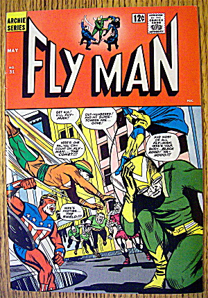 Fly Man Comic #31 May 1965 Fly Man's Partners In Peril
