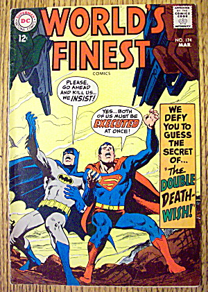 World's Finest Comic #174 March 1968 Double Death Wish