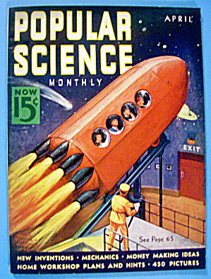 Popular Science Magazine April 1938 Rocket Ride