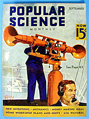 Popular Science Magazine September 1937 Sound Detector