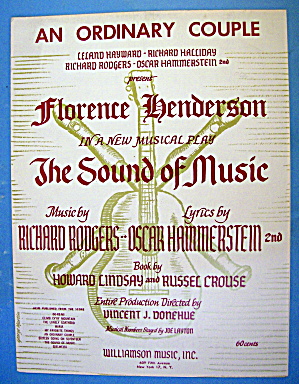 Sheet Music For 1959 An Ordinary Couple By Rodgers