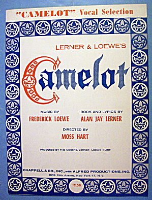 Sheet Music For 1960 Camelot By Loewe & Lerner