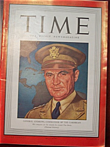 Time Magazine -september 1, 1941- General Andrews Cover